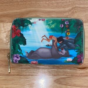 Loungefly Jungle Book Green Printed Zip Wallet